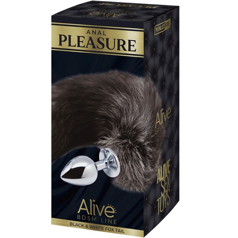 Alive - Anal Pleasure Plug Metal Cola de Zorro Talla M 5