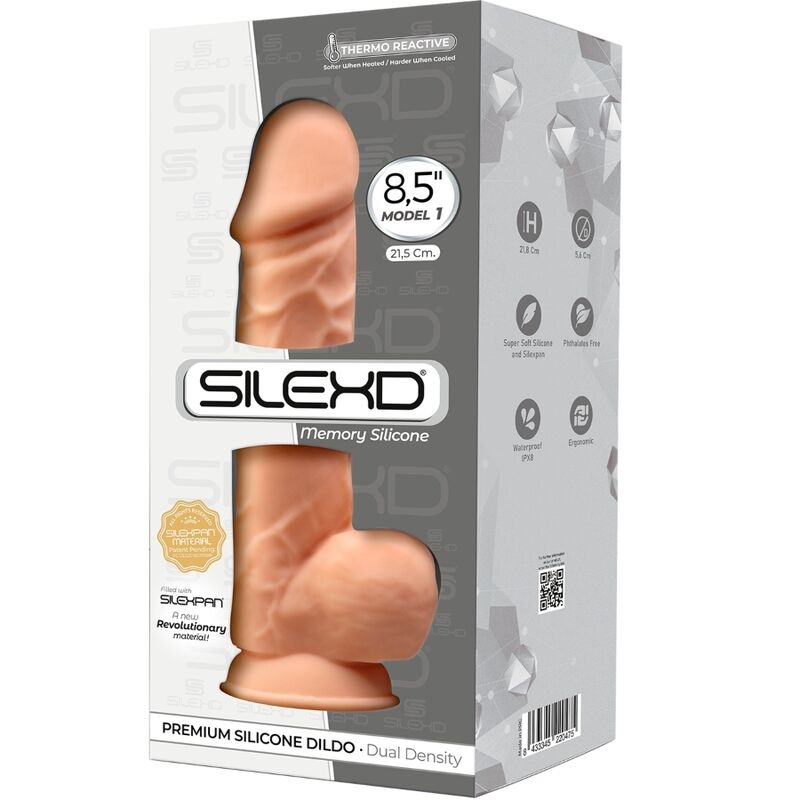 Silexd - Modelo 1 Pene Realistico Silicona Premium Silexpan 21.5 cm 3