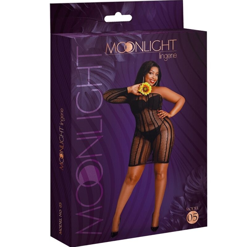 Moonlight - Modelo 5 Vestido Negro Talla Unica / Plus Size 3