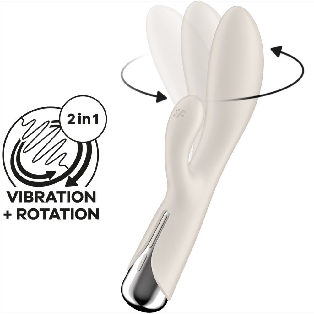 Satisfyer - Spinning Rabbit 1 Estimulacion Clitoris y Punto G Beige 6