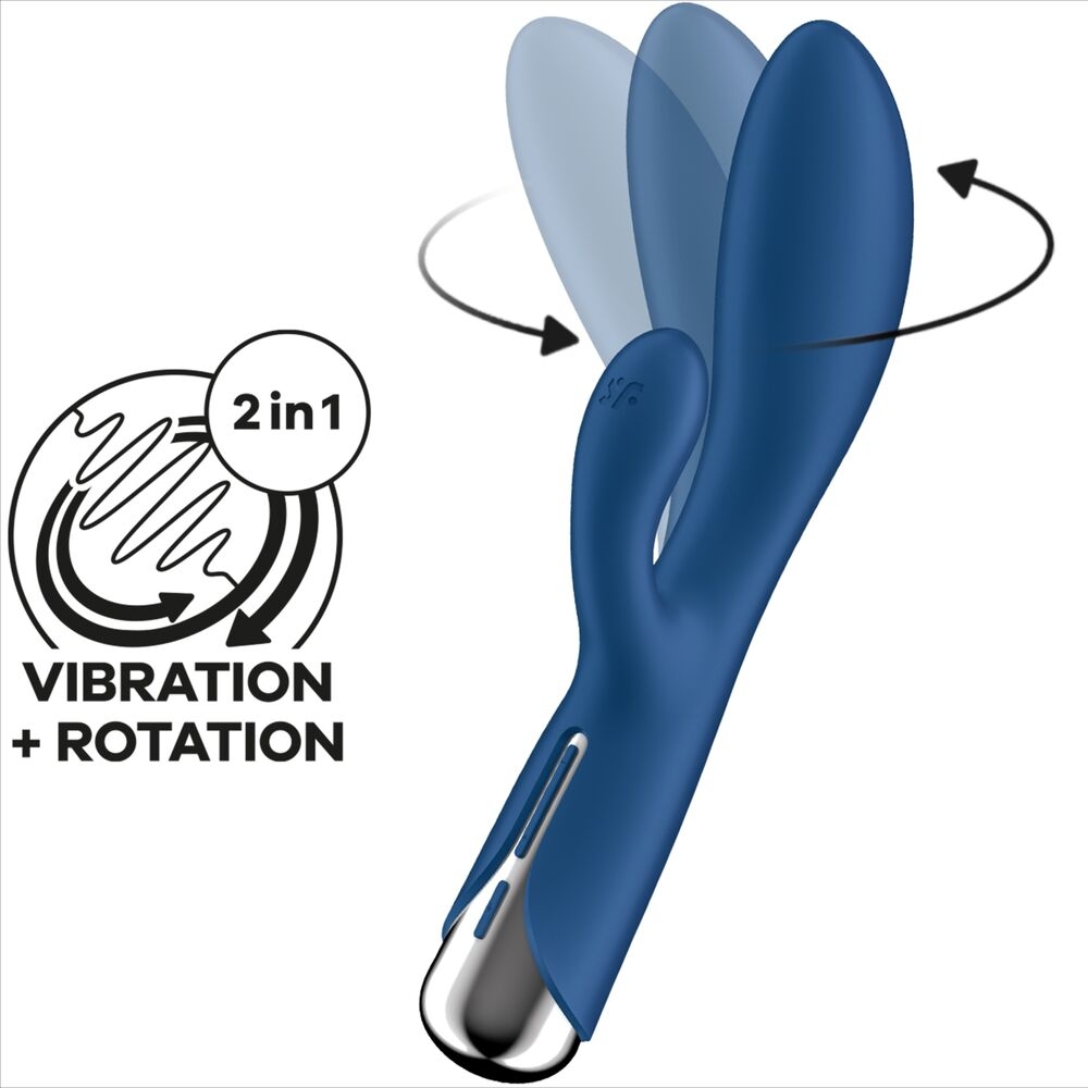 Satisfyer - Spinning Rabbit 1 Estimulacion Clitoris y Punto G Azul 6