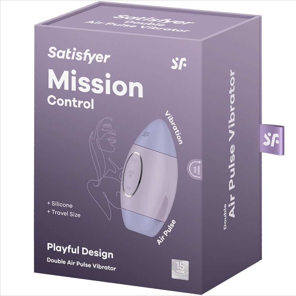 Satisfyer - Mission Control Lila Vibrador Pequeño de Doble Impulso 5