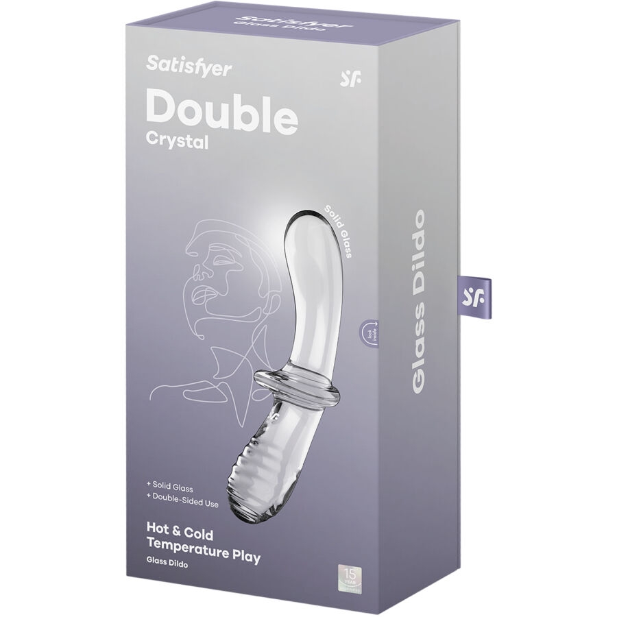 Satisfyer - Double Crystal Dildo Transparente 5