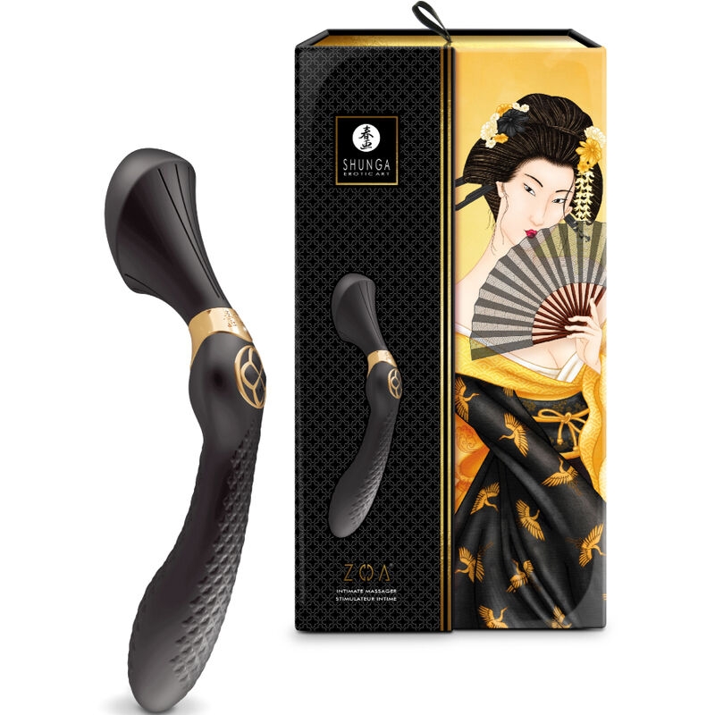 Shunga - Zoa Masajeador Intimo Negro 3