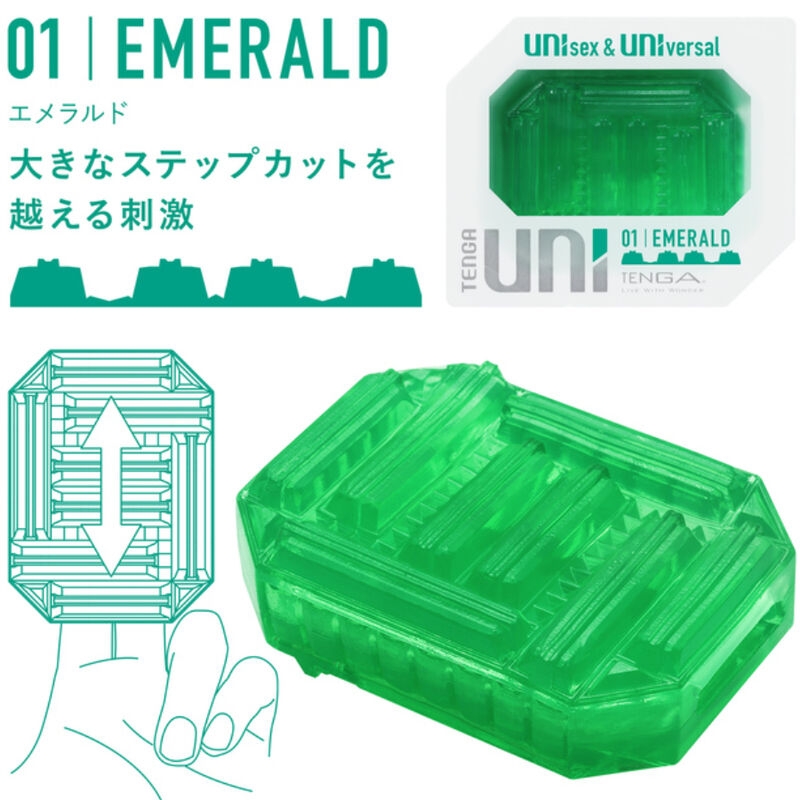 Tenga - Uni Emerald Masturbador Dedal 2