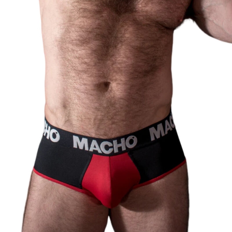 Macho - Ms26n Slip Negro/Rojo S 2