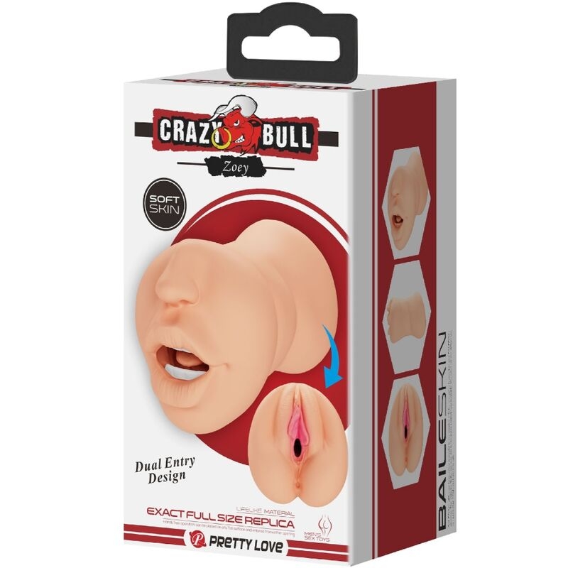 Crazy Bull - Zoey Mastubador en Forma de Vagina Doble Entrada 8