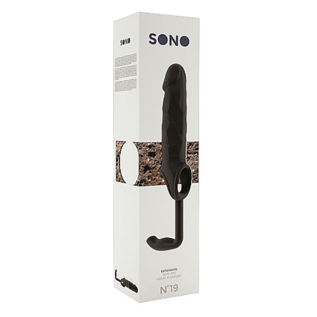 Sono Extension Pene Añade 3.5cm + Plug Anal N19 2