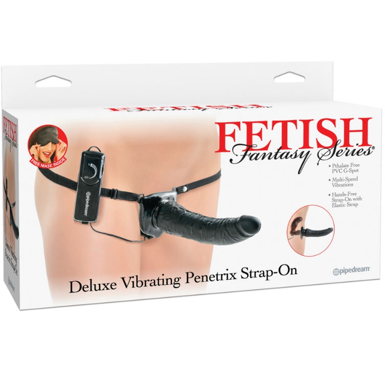 Fetish Fantasy Series Deluxe Arnes Vibrador Penetris Negro 1