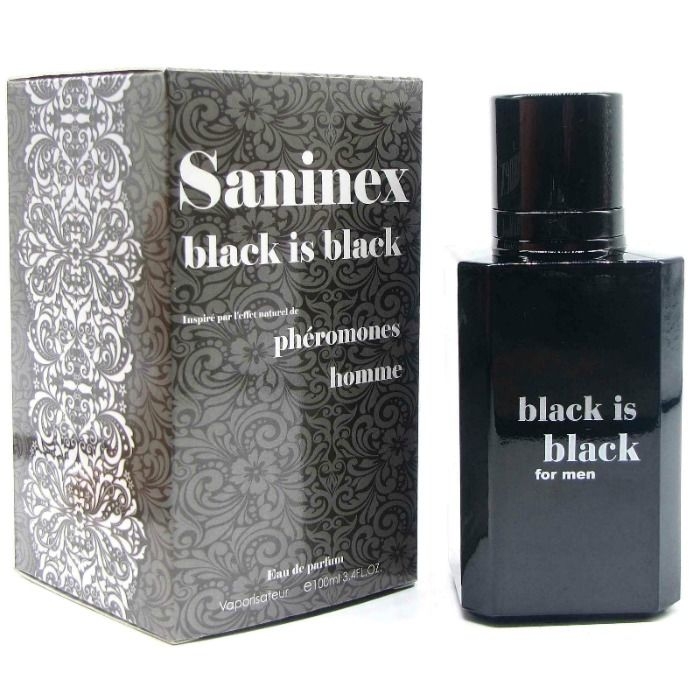 Saninex Black Is Black Perfume con Feromonas Hombre 1