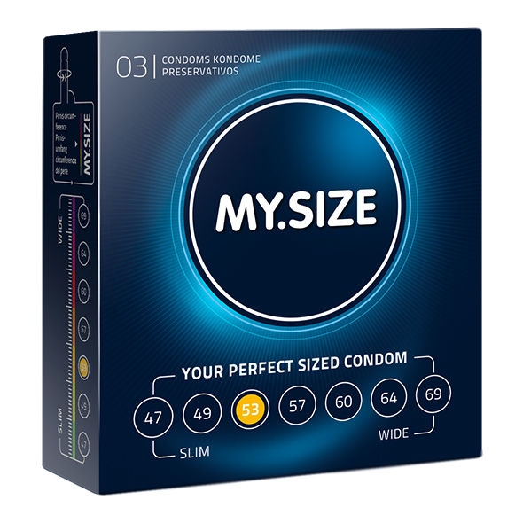 My Size Natural Condom Latex 53mm 3uds 1