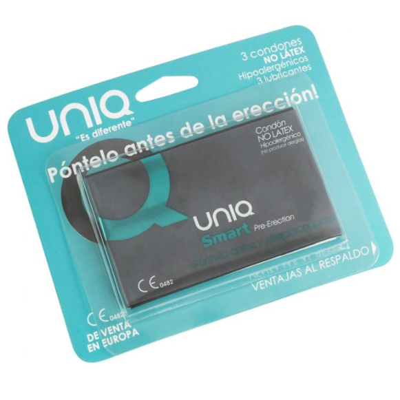 Uniq Smart Pre-Erección Preservativo Sin Latex 3uds 1