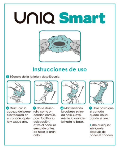 Uniq Smart Pre-Erección Preservativo Sin Latex 3uds 2