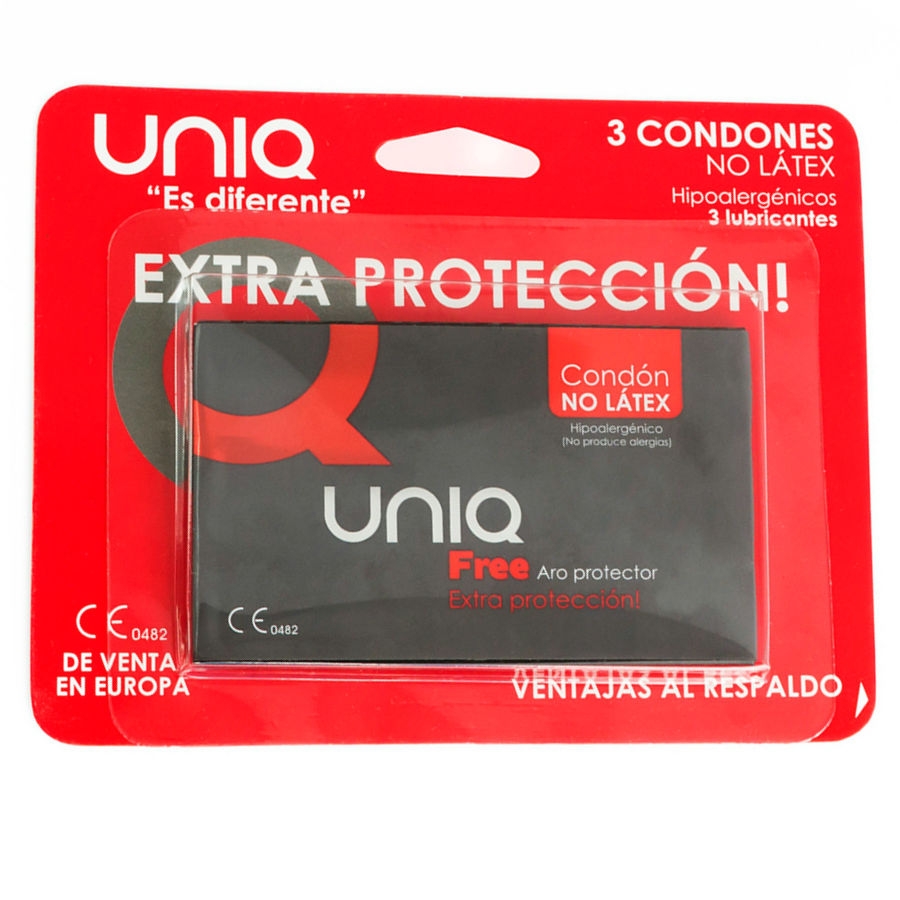 Uniq Free Aro Protector Preservativo Sin Latex 3uds 3