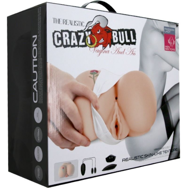 Crazy Bull - Vagina y Ano con Tatuaje Realisticos con Vibracion 11