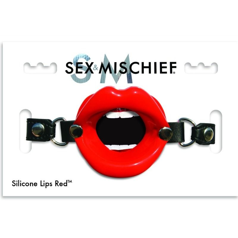 Sex & Mischief Mordaza Labios Rojos Silicona 1