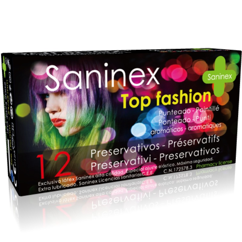 Saninex Condoms Top Fashion Punteados 12 Uds 1