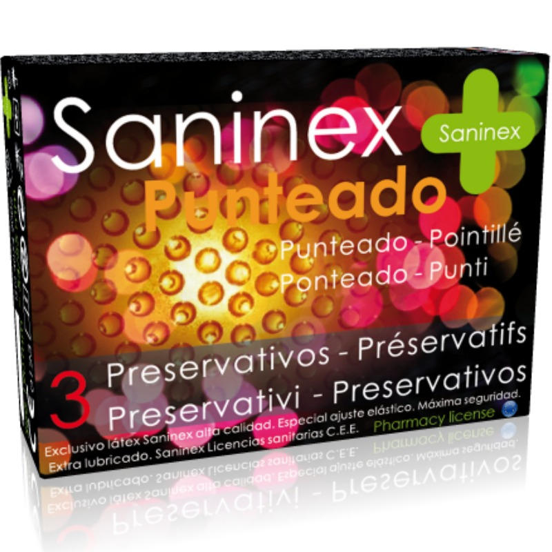 Saninex Condoms Punteado 3 Unidades 1