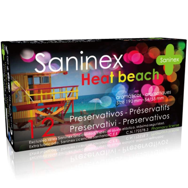 Saninex Condoms Heat Beach Preservativos 12 Uds 1