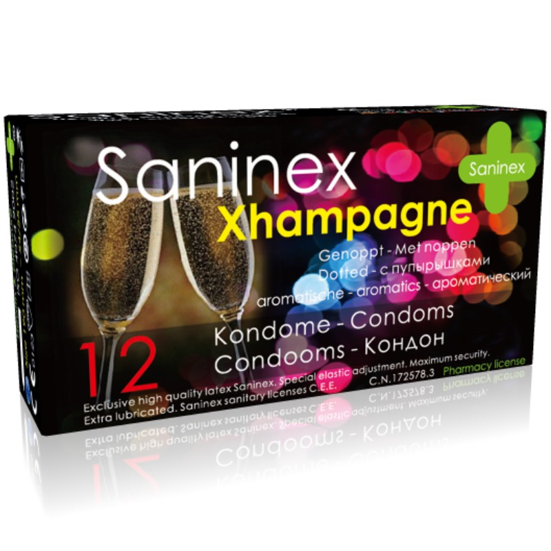 Saninex Xhampagne Preservativos Aromáticos 12 Uds 1
