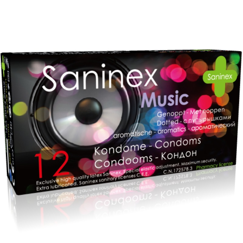 Saninex Music Preservativos Aromáticos 12 Uds 1