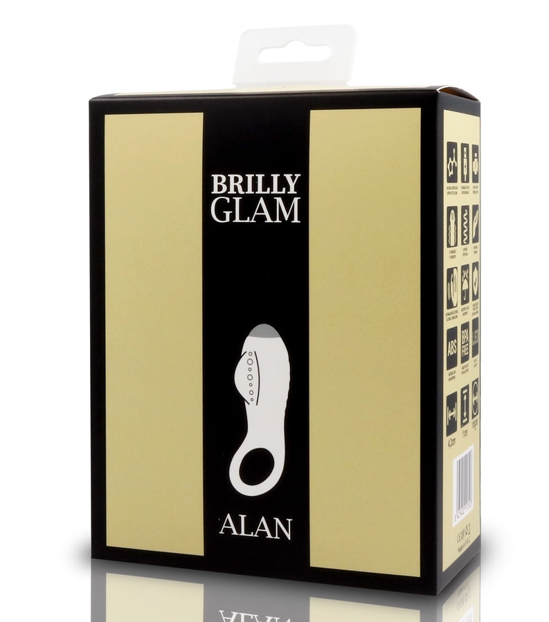 Brilly Glam Anillo Estimulador Luxe Negro 2