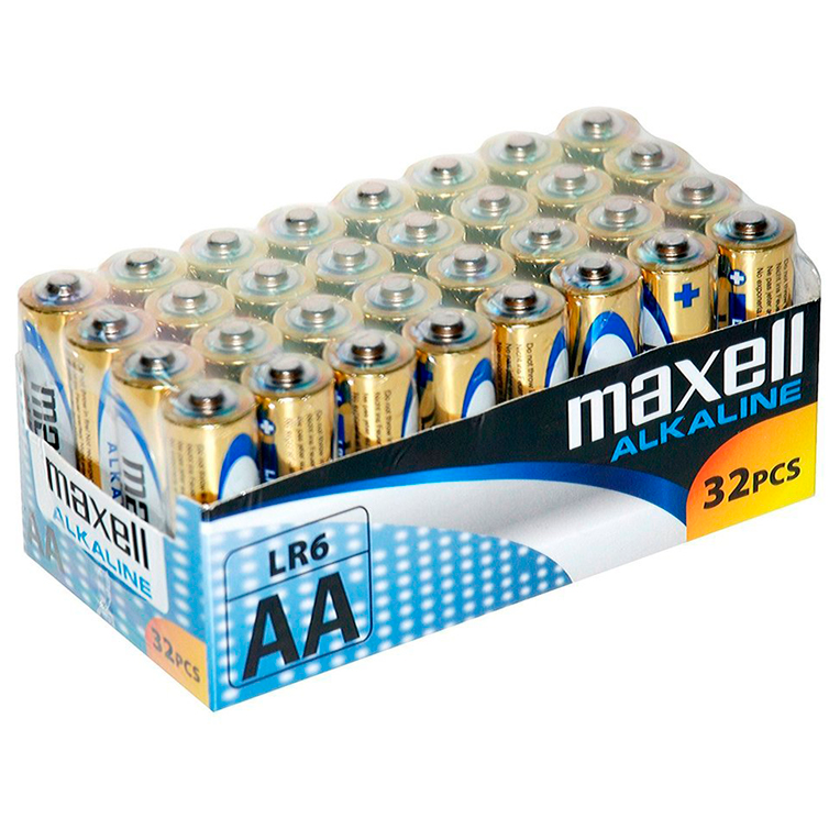 Maxell Pila Alcalina Aa Lr6 Pack*32 Pilas 1