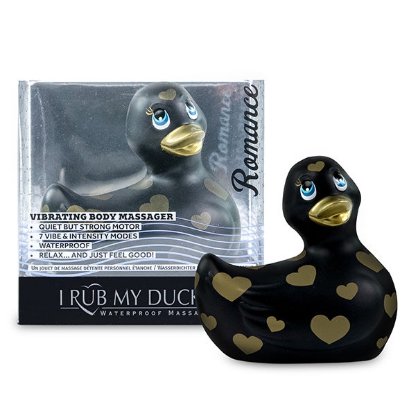 I Rub My Duckie 2.0 | Pato Vibrador Romance (black & Gold) 2