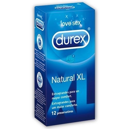 Preservativo Durex Natural XL 12 Unidades 1