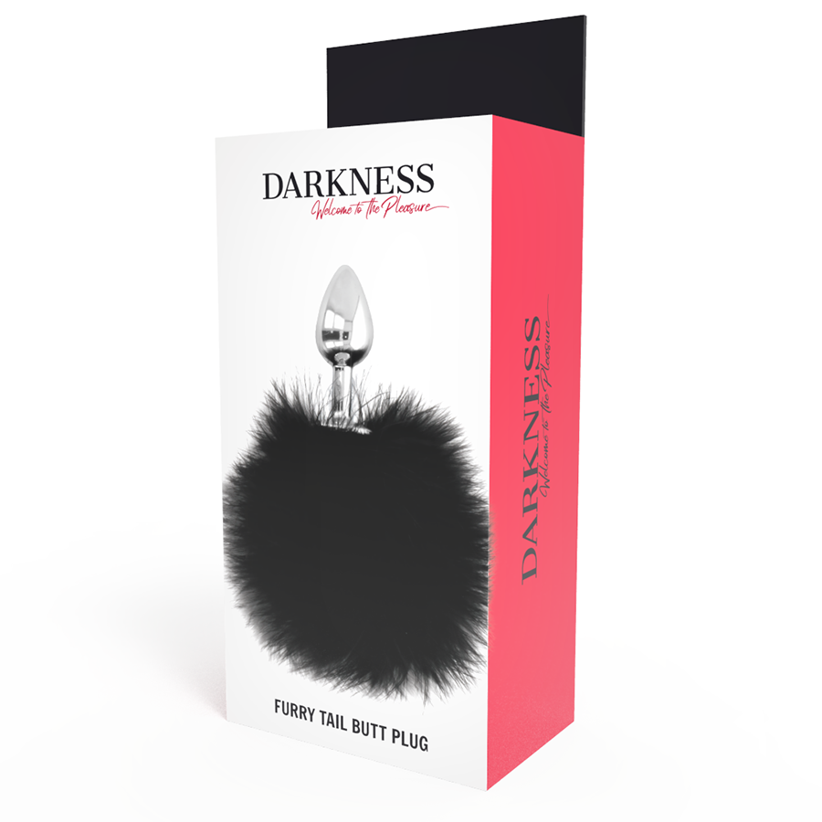 Darkness Extra Buttplug Anal con Cola Negro 7cm 1