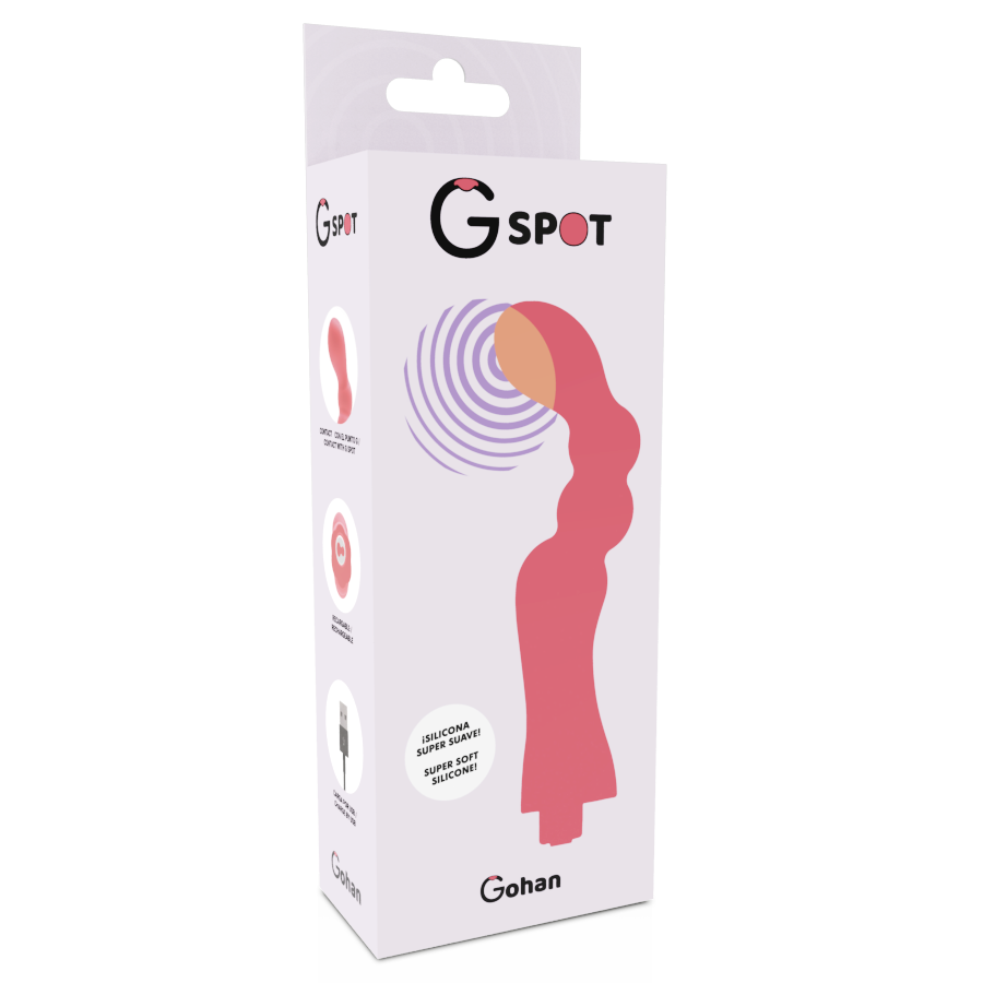 G-Spot Gohan Vibrador Punto G Light Red 3