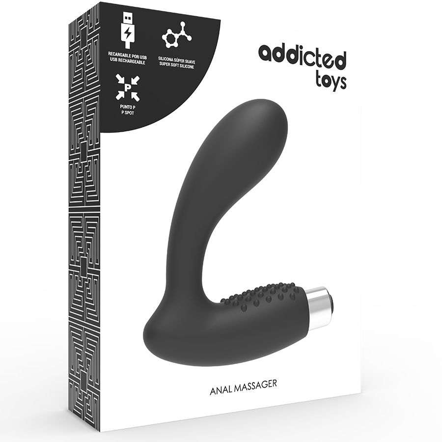 Addicted Toys Vibrador Prostático Recargable Negro 3