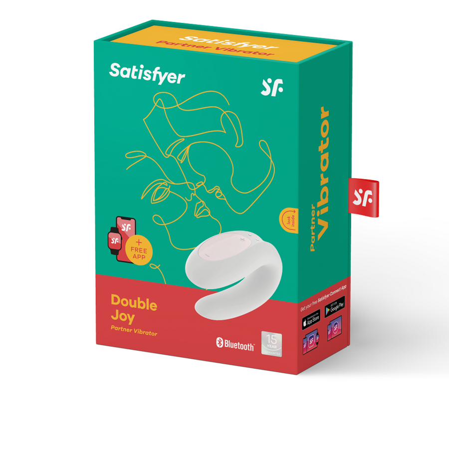 Satisfyer Double Joy con App - Oro Blanco/Rosa 6