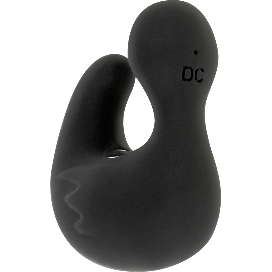 Black&Silver Dedal Estimulador de Silicona Recargable Ducky 7