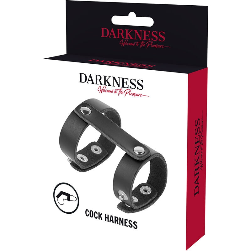 Darkness Anillo Pene y Testiculos Ajustable Leather 3