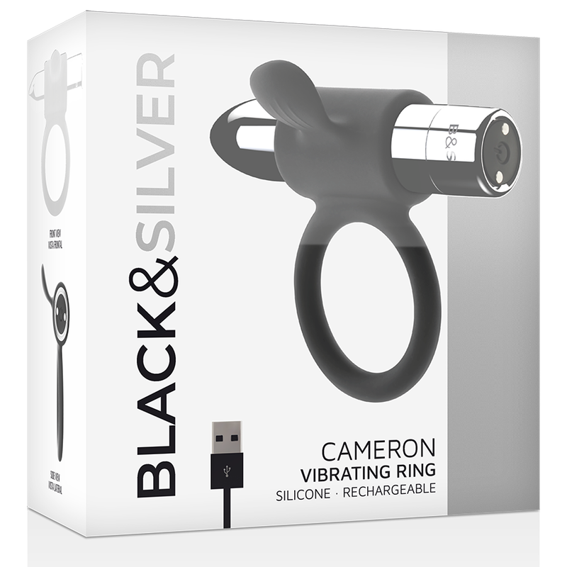 Black&Silver Cameron Anillo Recargable 10v Silver 5