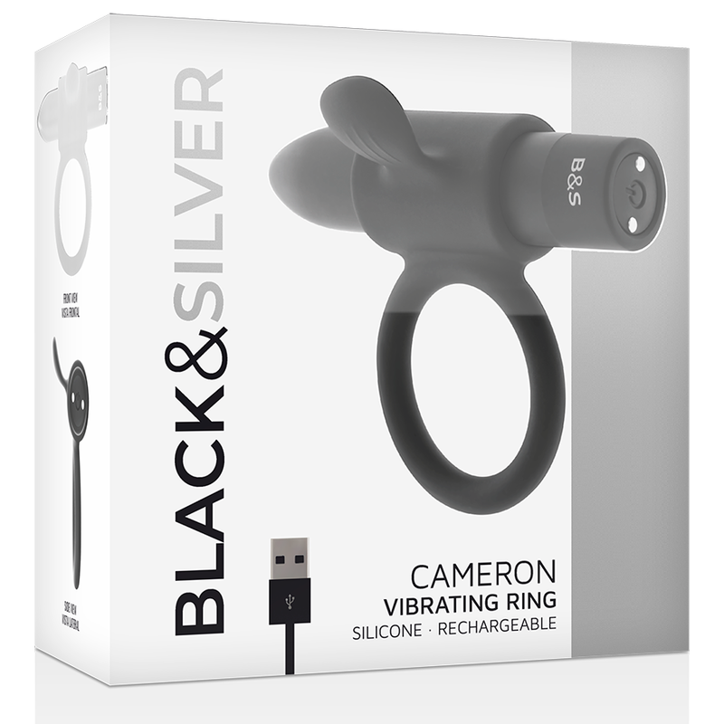 Black&Silver Cameron Anillo Recargable 10v Negro 2