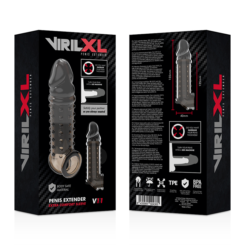 Virilxl Extension y Funda de Pene V11 Negro 5