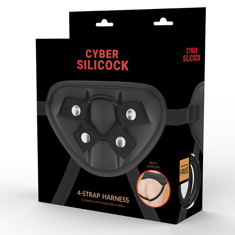 Cyber Silicock Arnés con 3 Anillas Silicona 5