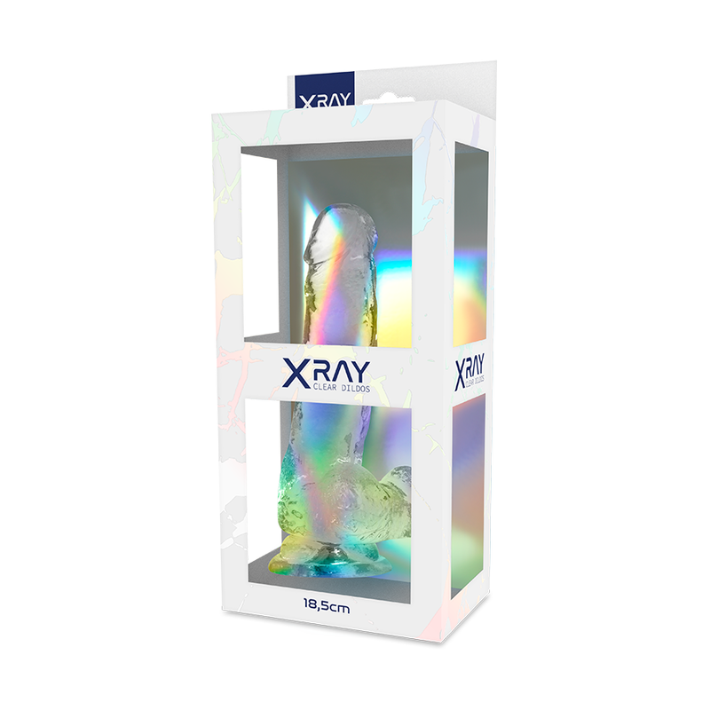 Xray Arnés + Dildo Realista Transparente 18.5cm X 3.8cm 10