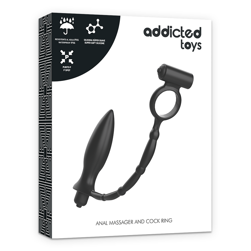 Addicted Toys Plug Anal con Anillo Vibrador 4