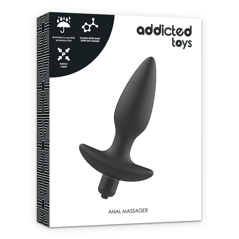 Addicted Toys Masajeador Plug Anal con Vibración Negro 5