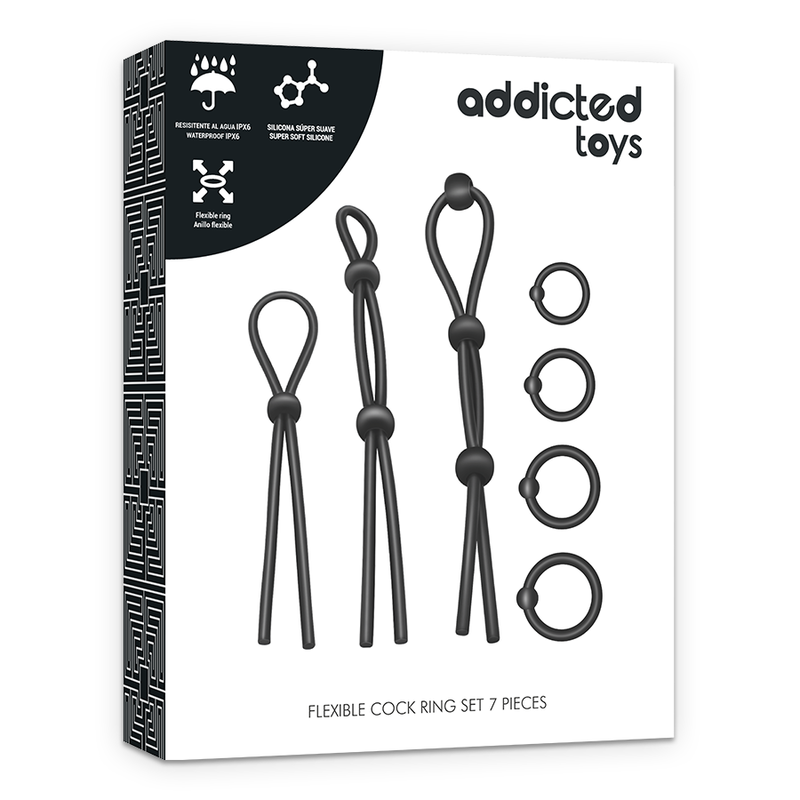 Addicted Toys Kit de 7 Anillas Silicona Flexible 2