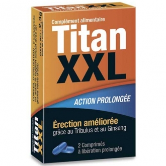 Titan 2XL Capsulas Ereccion y Aumento Testosterona 2 Unidades