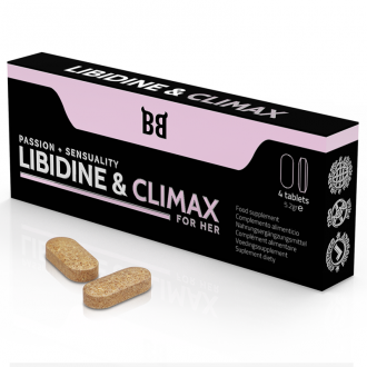 Blackbull By Spartan - Libidine & Climax Aumento Líbido para Mujer 4 Cápsulas