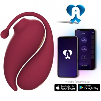 Adrien Lastic - Inspiration Succionador Clitoris + Huevo Vibrador Rojo - App Gratuita