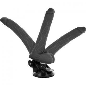 Based Cock Vibrador Articulable Control Remoto Negro18.5cm
