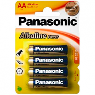 Panasonic Bronze Pila Alcalina Aa Lr6 Blister*4