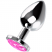 Imagen Miniatura Ohmama Plug Anal con Cristal Rosa S 1