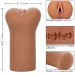 Imagen Miniatura Calex Boundless Vulva Masturbador - Tono Caramelo 6